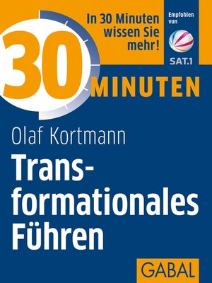 cover image of 30 Minuten Transformationales Führen